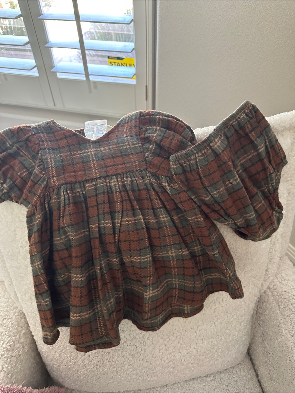 Rylee + Cru Jolene dress and bloomers Holiday Plaid